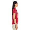 thumbnail image 2 of Polo Avenger pour Femmes L Écarlate/blanc, 2 of 3