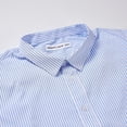 thumbnail image 2 of Hybrid Plaid Short Sleeve Shirt White Blue Stripe, 2 of 6