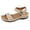 Khaki, variant on Women's Flat Sandals Comfortable Dressy Arch Support Shoes Orthopedic Open Toe Summer Walking Women Sandals