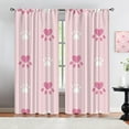 thumbnail image 3 of Pink Dog Paw Blackout Curtains, Kids Geometric Animals Curtains for Bedroom Living Room, Rod Pocket Window Drapes 2 Panel Sets Dust-Proof Easy Clean for Boys Girls Playroom Home Decor-W84xL84in, 3 of 6