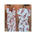 thumbnail image 2 of Raccmtaty Women's 2 Piece Casual Outfits Lobster Print Tie Front Vest Drawstring Pants Sets Streetwear, 2 of 8