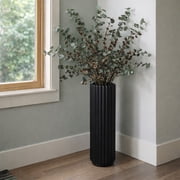 ZHMRFG Home Decor,15.7In Tall Plastic Vase Lightweight Shatterproof Material Ceramic Visual Effect Easy Maintenance,Festive Decor for Living Room Bedroom Office Reception Area Floral Display Decors