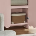 thumbnail image 6 of Dahlia 78 Inch Fluted and Scalloped Arched Storage Cabinet in Soft Pink, 6 of 10