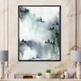 thumbnail image 2 of Designart 'Minimalistic Snowy Fir Trees With Winter Forest' Modern Framed Canvas Wall Art Print, 2 of 5