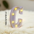 thumbnail image 4 of LED Marquee Sign Light Up Letters, White 26 Alphabet Light Up Letters, Battery Powered LED Letter Lights for Birthday Party, Christmas Night, Home, Bar, Graduation, Wedding Decoration, 4 of 9