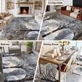thumbnail image 5 of 6'x9' Area Rugs, Black Grey Forest Indoor Outdoor Area Rug for Living Room Bedroom, Vintage Watercolor Tree Tunk Washable Bathroom Rugs Kitchen Floor Carpet Mats Home Decor Aesthetic, 5 of 8