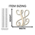 thumbnail image 2 of Unfinished Wood Monogram V Shape - Craft - up to 36" DIY 42" / 3/4", 2 of 3