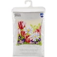 thumbnail image 3 of Vervaco Needlepoint Cushion Top Kit 16"X16"-Spring Flowers Stitched In Yarn, 3 of 3