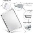 thumbnail image 5 of Baking Sheet with Rack Set (1 Pan + 1 Rack), Stainless Steel Baking Pan Cookie Sheet with Cooling Rack, Non Toxic & Heavy Duty, Healthy & Easy Clean, Oven & Dishwasher Safe - (Smallest, 9-Inch), 5 of 9