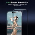 thumbnail image 4 of LSKJGA-Privacy Screen Protector for iPhone 15 Plus [6.7 inch][2 Pack] Anti-Spy Private Tempered Glass Film [Easy Install] [9H Hardness] [Military Grade Shatterproof] [Anti Scratch] [Case Friendly], 4 of 4