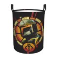 thumbnail image 1 of Boba Fett No Threa-ts Only Promis-es Cesta de almacenamiento grande, cesto para ropa sucia, baño, decoración del hogar, cesto de almacenamiento redondo plegable, cesto para ropa para niños y niñas,, 1 of 8