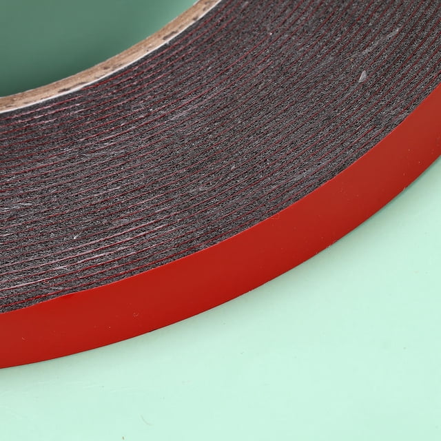 Phenofice Ruban Adhésif Rouge Pe Double Face pour Garniture de Voiture Bande Adhésive Résistante aux Intempéries pour Intérieur Extérieur