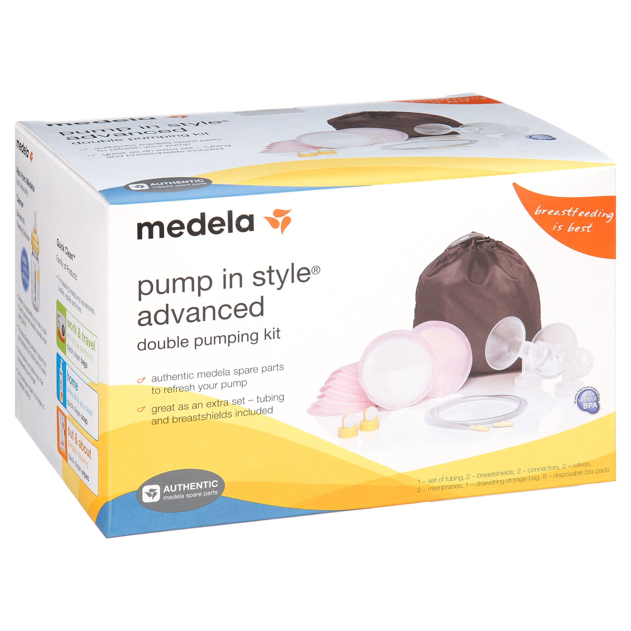 Medela Pump in Style Advance Breast Pump Accessory Kit, Double Electric, Replacement Parts, 87250, 18 Piece Set