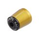 thumbnail image 5 of 1 Par Motocicleta Manillar Extremo Tapones 7/8" 22mm Negro Dorado Tono, 5 of 7