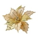 thumbnail image 3 of Flores artificiales de Pascua de Navidad, flores decorativas hechas a mano, adorno para de Navidad para regalo, decoración de boda de año Nuevo Oro, 3 of 8