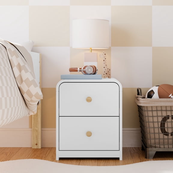 Storkcraft Santos Nightstand - White