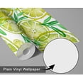 thumbnail image 6 of S4Sassy Citrus Fruit Wallpaper - Green Wall Covering, 25" X 60" Self-Adhesive Vinyl Walls Paper, Decorative Wallwrap, Easy Diy Walls Covering For Bedroom, Living Room, Living Space, 6 of 8