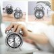 thumbnail image 5 of Loud Alarm Clock For Heavy Sleepers Adults,4 Inch Silent Non-ticking Quartz With Backlight,twin Bell (blue), 5 of 5