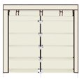 thumbnail image 7 of Cfowner 7 Tiers Portable Shoe Rack Closet Fabric Cover Shoe Storage Organizer Cabinet Beige, 7 of 7