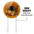 thumbnail image 6 of Acrylic Thanksgiving Black Cat Hiding In Cornucopia with Pumpkins Cake Topper Party Decoration for Wedding Anniversary Birthday Graduation, 6 of 6