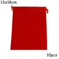 thumbnail image 1 of 10 Cordon Velours Bijoux Sacs Mariage Faveur Cadeau Pochette Rouge, 1 of 8
