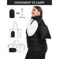 thumbnail image 7 of YIRUIYA Women's Plus Size Stand Collar Puffer Vest Lightweight Warmth Full Zip Jacket XL-5XL, 7 of 7