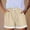 Shorts-A26Khaki, variant on Gamivast Plus Size Shorts for Women Elastic Waist Drawstring Lightweight Shorts Pull-On Fringe Hem Relaxed Fit Beach Vacation Summer Shorts Casual Lounge Bottoms Black L