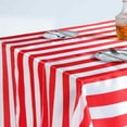 BalsaCircle 12" x 108" Red White Stripes Satin Table Top Runner Linens ...