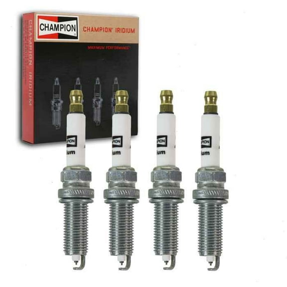 4 pc Champion Iridium Spark Plugs compatible with Toyota Corolla iM 1.8L L4 2017-2018