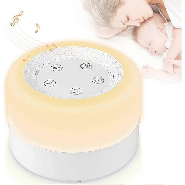 White Noise Machine for Baby 12 Soothing Sounds, Baby Night Light, 7 Colors, Memory Function