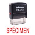 thumbnail image 2 of Printtoo Bureau Stationnaire Timbre Personnalisé Spécimen Auto Encrage en Caoutchouc Timbre-Rouge, 2 of 2
