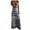 Gray, variant on IROINNID Women's Sundress Fashion Holiday Summer Sleeveless Stripe V Neck Casual Maxi Dress Prints Drop Waist Dress