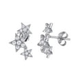 thumbnail image 2 of Sterling Silver 925 Gold Plated Three Star Stud Earrings - BGE00573GP, 2 of 2