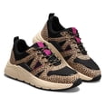thumbnail image 6 of LUCKY STEP Chunky Colorful Sneakers Fashion Walking Tennis Travel Shoes,Black/Brown Leopard,Womens, 6 of 6