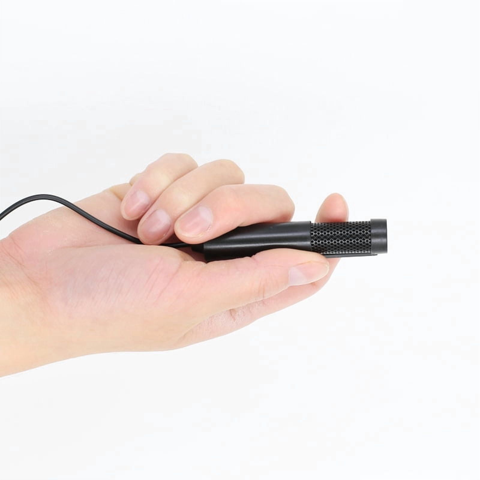 3.5mm Mini Condenser Microphone, Desktop Clip-on Computer Mic for Video Conference Voice Chat, Plug & Play Omnidirectional PC Mic for Zoom Skype Online Class Gaming Recording