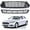 Front Upper+Lower Grille, variant on Honeycomb Mesh Grill Fit for 2013 2014 2015 2016 Ford Fusion Accessories, Front Bumper Grille Hood Upper Grill Direct Insert Replacement FO1200553, Glossy Black