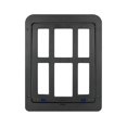 thumbnail image 1 of Puerta magnética para mascotas, fácil instalación, mosquitera para gatos (25 cm de ancho x 31,5 cm de alto), color negro, 1 of 5