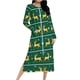 thumbnail image 2 of Batas para mujer, camisón con estampado navideño y camisón de invierno con cremallera y bolsillos, pijama holgado para mujer, 2 of 9