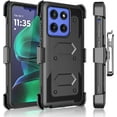 thumbnail image 6 of Takfox Moto G Stylus 5G 2025 Case, for Motorola G Stylus 2025 5G Belt Clip Holster Phone Case [Built-in Screen Protector] Kickstand Full-Body Military Grade Protective Shockproof Cover-Black, 6 of 7