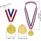 thumbnail image 4 of 12 Pack Football Medals for Kids (Gold), Metal Medals with Tri-Color Nylon Ribbon, Football Party Favors for Kids Boys, 4 of 5
