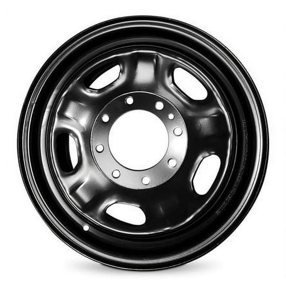 New 17x7.5 inch Wheel for Ford F350SD 2010-2022 Black Painted Steel Rim