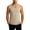 Khaki, variant on Men's V Neck Seamless thermal Tank Top, Fleece Lined Wool Silk Warm Base Layer Undershirt Size L-4XL Black