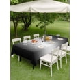 thumbnail image 3 of Outdoor Tablecloth with Umbrella Hole & Zipper, Black Grey Ombre Rectangle Tablecloth 60x84 Inch, Aesthetics Modern Abstract Art Gradient Patio Table Cover Waterproof Table Cloth for Picnic/Party, 3 of 7
