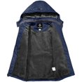 thumbnail image 3 of Girl's Waterproof Ski Snow Jacket Fleece Windproof Winter Jacket with Hood, 3 of 7
