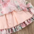 thumbnail image 6 of Toddler Baby Girls Flower Print Ruffles Princess Dress Sundress Clothes Outfit, 6 of 7