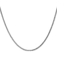 thumbnail image 3 of 14K White Gold Jbsp's 1.8mm Solid D/C Spiga Chain (20 X 1.8) Made In Peru 7233-20, 3 of 5