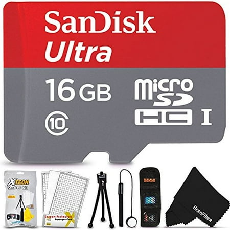 SanDisk 16GB Micro SD Memory Card for Android based Smartphones, Tablets and GoPro Hero (Best 16gb Micro Sd Card For Android)