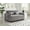 Gray, variant on Convertible Sleeper Sofa with Adjustable Backrest, Side Pocket & Phone Holder, Velvet Black