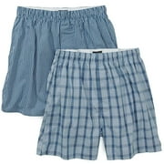 Men's 2-Pack Boxers, Stripe and Glen Plaid