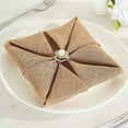 thumbnail image 4 of BalsaCircle 5 Pieces Natural 20" Premium Polyester Napkins Faux Burlap, 4 of 7